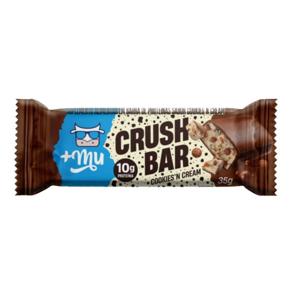 MAIS MU Barra Proteína +MU Crush Bar Cookies’n Cream 35g