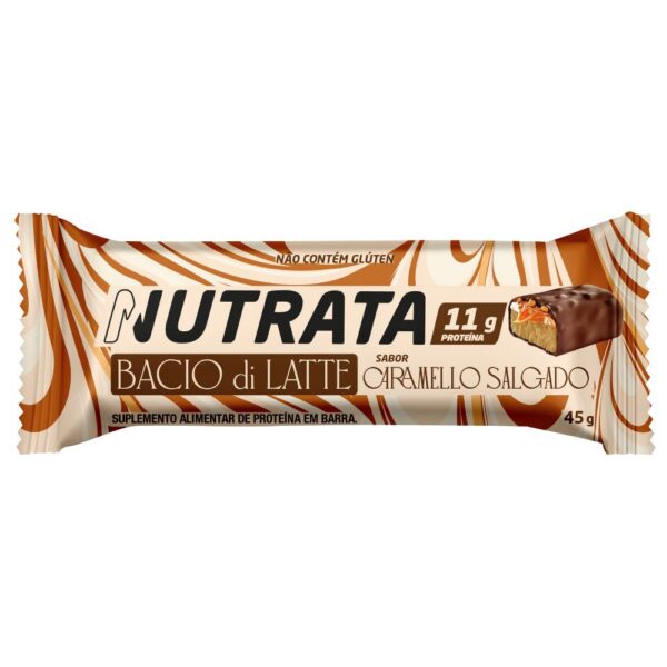 Nutrata Barra de Proteina Bacio di Latte Caramello Salgado 45g