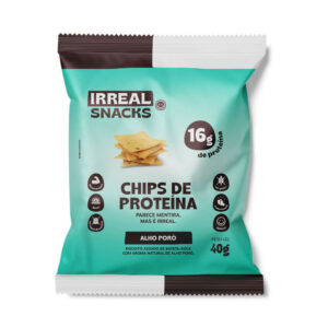 Irreal Snacks Biscoito Assado de Batata-Doce Sabor Alho Poró 40g