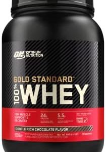 Optimum Nutrition Whey Protein 100% Gold Standard, Double Rich Chocolate, 907g