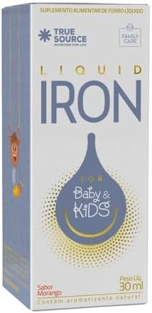 MP Nutrição Esportiva Liquid Iron Plus Baby Kids (Ferro) 30 ml sabor morango True Source