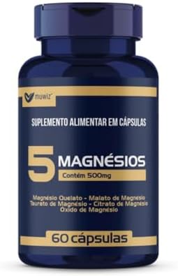 Muwiz 5 Magnesios Quelato Malato Taurato - 60 Capsulas