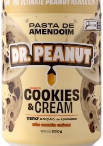 Supley DR. Peanut Pasta de Amendoim Cookies and Cream 250G - Com Whey Protein