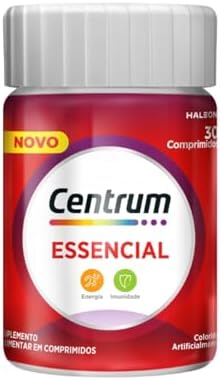 Haleon Centrum Essencial Multivitamínico Diário, com Complexo B, Vitamina D, e Magnesio, 30 Comprimidos