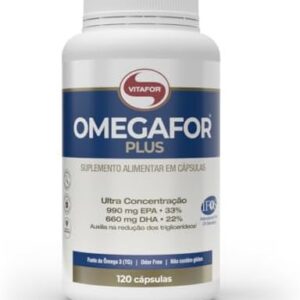 Vitafor Omega 3 (TG) Omegafor Plus de 990 mg EPA e 660 mg de DHA com 120 cápsulas