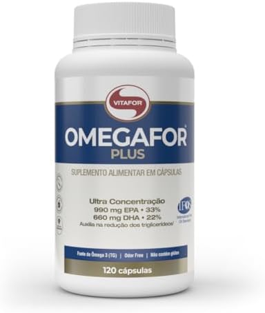 Vitafor Omega 3 (TG) Omegafor Plus de 990 mg EPA e 660 mg de DHA com 120 cápsulas