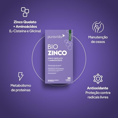Puravida Bio Zinco 30 cápsulas