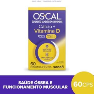 Os-Cal D – Cálcio 500mg + Vitamina D 400UI, 60 comprimidos