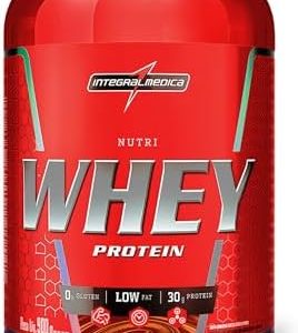 Integralmédica - Hipercalórico - Nutri Whey Protein Chocolate - Pote 900g - Fonte de Proteínas e Carboidratos