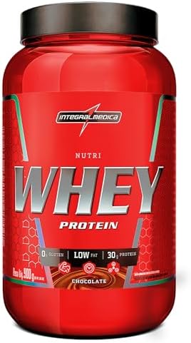 Integralmédica – Hipercalórico – Nutri Whey Protein Chocolate – Pote 900g – Fonte de Proteínas e Carboidratos