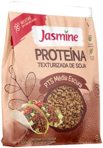 Jasmine Prote?na Texturizada de Soja M?dia Escura 500g
