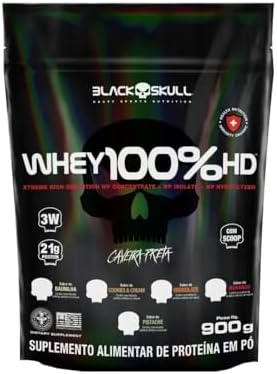 Black Skull Refil Whey 100% Hd Chocolate 900G