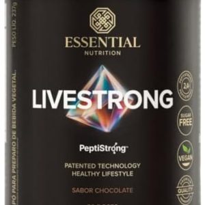 Essential Nutrition PeptiStrong Livestrong Chocolate 237g – Suplemento Proteico em Pó com
