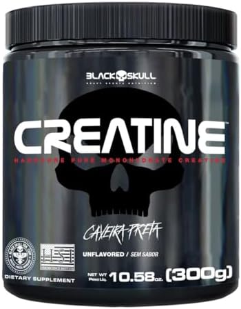 Black Skull Creatina Pura – Pote 300g