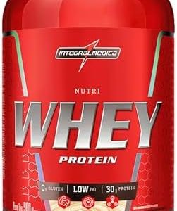 Integralmédica - Hipercalórico - Nutri Whey Protein Baunilha - Pote 900g - Fonte de Proteínas e Carboidratos