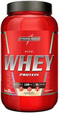 Integralmédica – Hipercalórico – Nutri Whey Protein Baunilha – Pote 900g – Fonte de Proteínas e Carboidratos