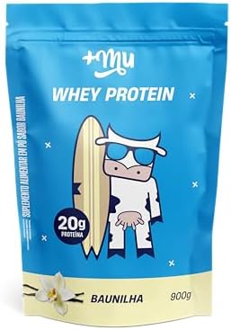 Whey Concentrado, Mais Mu, Sabor Baunilha, 20g de prote?na – 900g