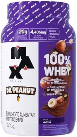 100% Whey Max Titanium x Dr. Peanut (900g), Sabor Avel?