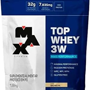Max Titanium Top Whey 3W Refil (1,8kg) - Mais Performance - Baunilha