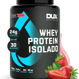 Dux Nutrition Whey Protein Isolado Pote (900g) - Morango