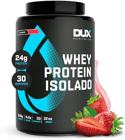 Dux Nutrition Whey Protein Isolado Pote (900g) – Morango