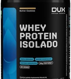 Dux Company - Whey Protein Isolado - 900g - Butter Cookies