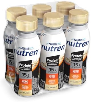 Bebida Láctea Nutren Protein 15g de proteínas Baunilha 260ml – Pack com 6 unidades