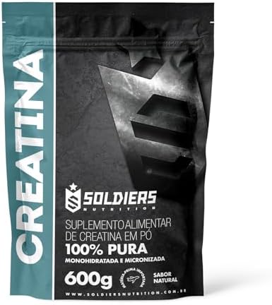 Soldiers Nutrition Creatina Monohidratada 600g – 100% Pura Importada