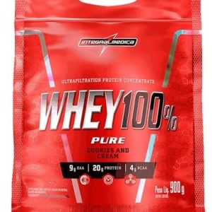 Integralmédica - Whey Protein Concentrado Cookies and Cream 100% Pure - 21g de Proteína por Scoop