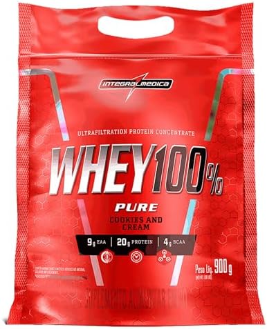 Integralmédica – Whey Protein Concentrado Cookies and Cream 100% Pure – 21g de Proteína por Scoop