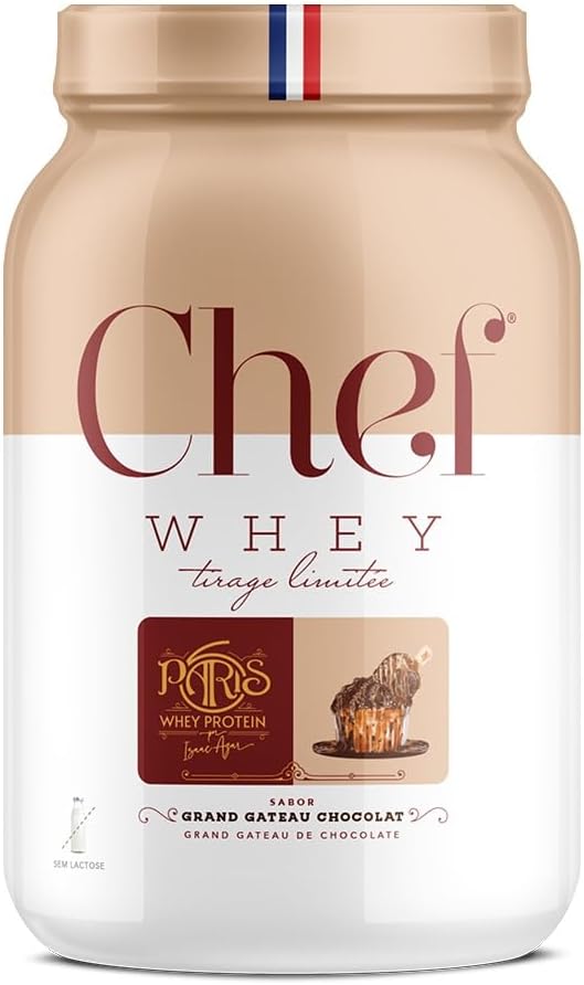 Chef Whey Protein Zero Lactose Paris 6 800g – (800g, Grand Gateau de Chocolate)