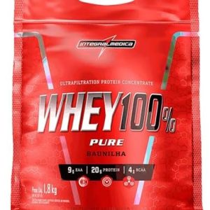 Integralmédica - Whey Protein Concentrado Baunilha 100% Pure - 21g de Proteína por Scoop, Suplementação
