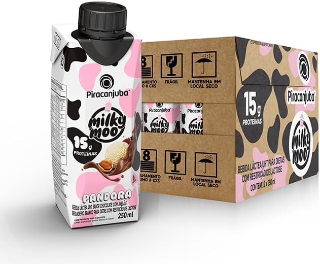 Piracanjuba Bebida Láctea Milkymoo 15g Pandora 250ml – 12 unidades