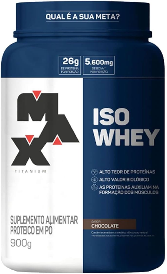 Max Titanium Iso Whey (900g) – Sabor Chocolate