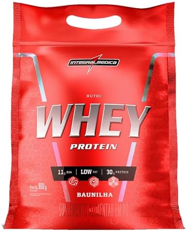 Integralmédica – Hipercalórico – Nutri Whey Protein Baunilha – Pouch 900g – Fonte de Proteínas e Carboidratos
