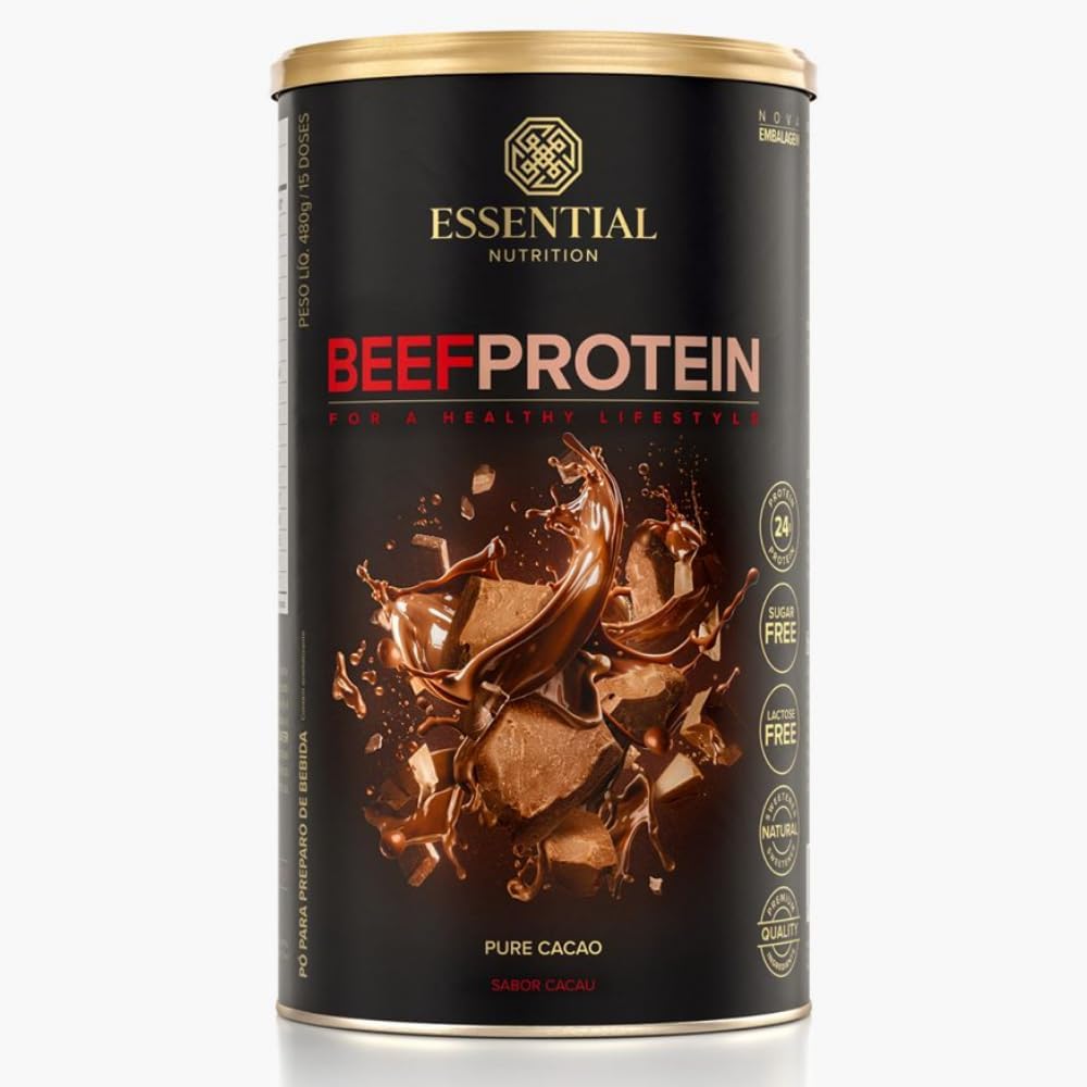 Essential Nutrition Beef Protein Cacau 480g