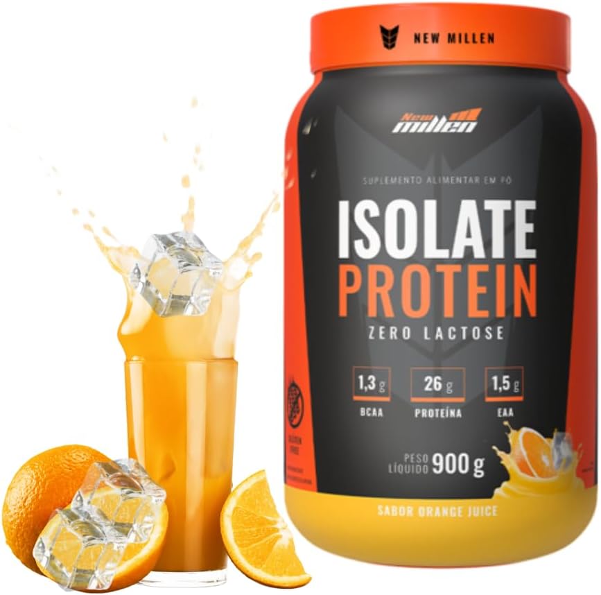 Whey Isolate Protein Zero Lactose Orange Juice New Millen 900g