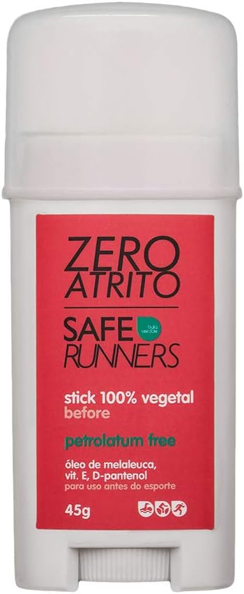 Bula Verdde Stick Vegetal Zero Atrito Safe Runners 45G Previne Bolhas E Assaduras