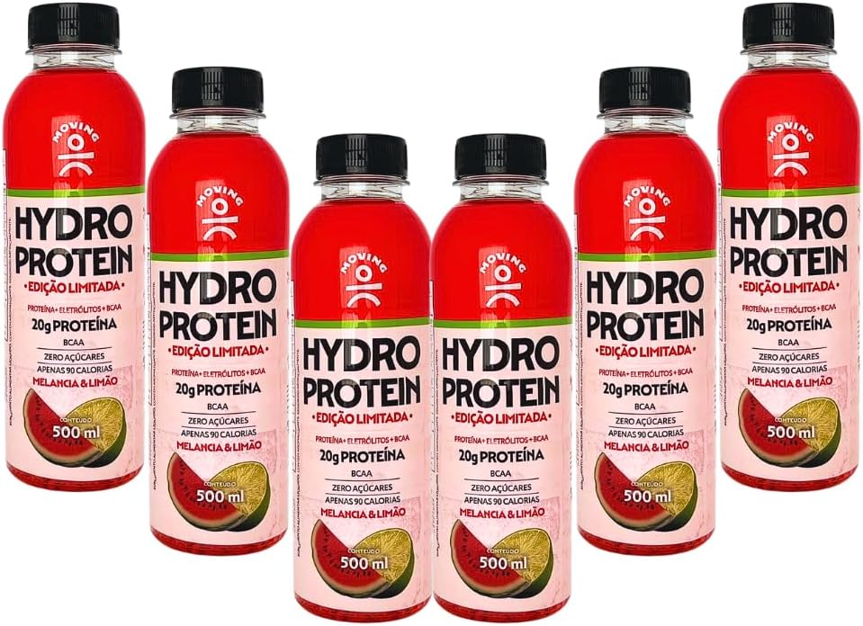 Hydro Protein Melancia e Limão 500ml Kit com 6 Unidades