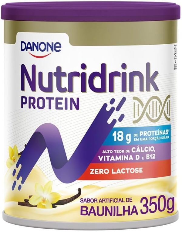 Danone Nutridrink Protein Baunilha, Suplemento Nutricional, 18g de Proteínas, Vitamina D e