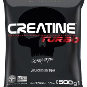 Black Skull Creatina Turbo Refil - 500g - Sem Sabor