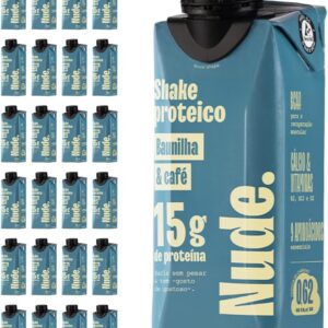Nude Shake Proteico Baunilha e Caf?? 250ml Pack com 24 Unidades