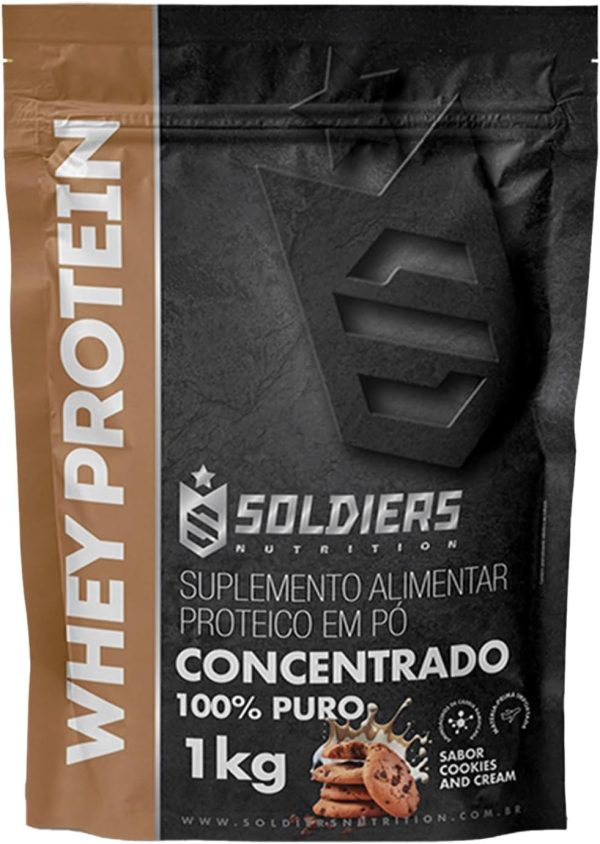 Soldiers Nutrition Whey Protein Concentrado 1Kg – Mocaccino – 100% Puro Importado