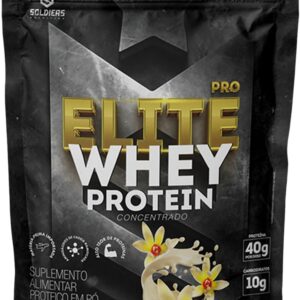 Soldiers Nutrition Elite Pro Whey Protein Concentrado 80% - Baunilha - 1kg