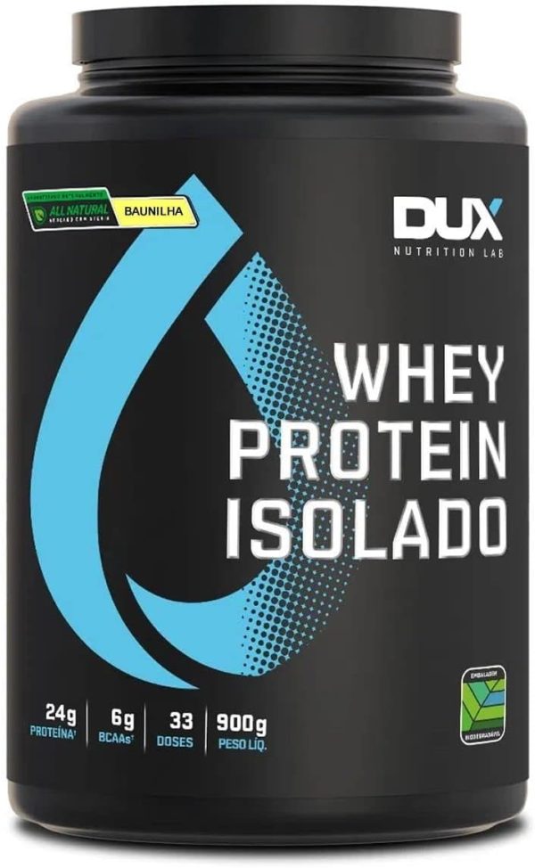 Dux Nutrition Whey Protein Isolado All Natural Baunilha Pote 900g – Contribui para os Resultados e Auxilia a