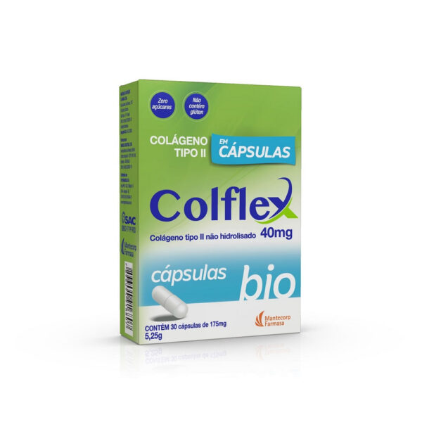 Mantecorp Colágeno Tipo II Colflex Bio 40mg 30 Cápsulas