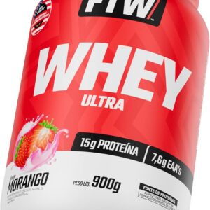 FTW Whey Ultra Protein com Proteína Concentrada WPC, em Pó com 15g de Proteína por
