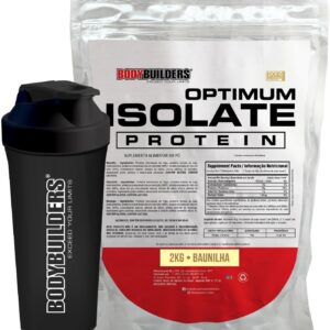 Algo A Mais A: A Kit Optimum Isolate Whey Protein Baunilha 2kg + Coqueteleira - Bodybuilders