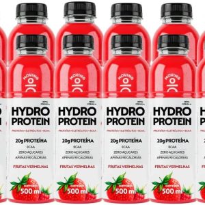 Combo 12 Moving Hydro Whey Protein 500ml Frutas Vermelhas