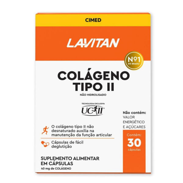 CIMED Lavitan Colágeno Tipo II 30 Cápsulas